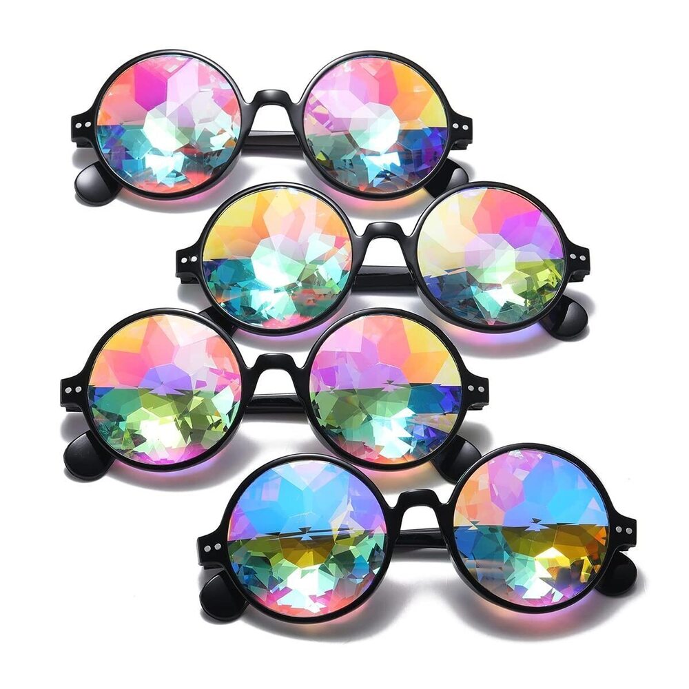 3651 Trippy Psychedelic Festivals Kaleidoscope Rainbow Sunglass Rave Goggle